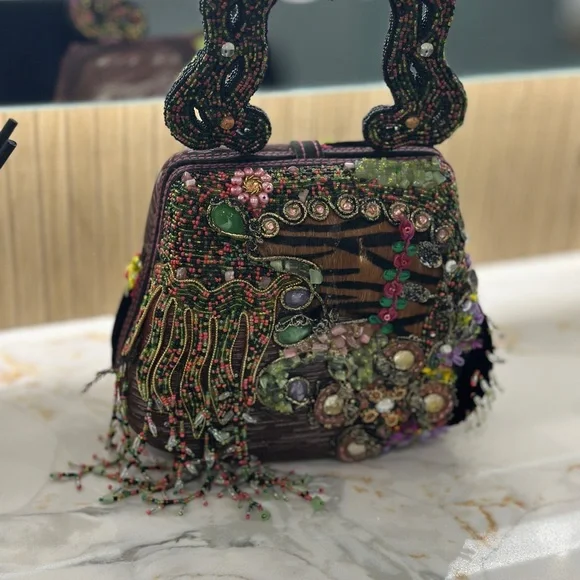 Mary Frances Risky Business Beaded/Bejeweled Purse Handbag - Picture 1 of 2